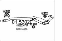Середня частина вихлопної системи (Резонатор)