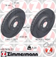 Тормозные диски BLACK Z передние Тормозные диски BLACK Z передние