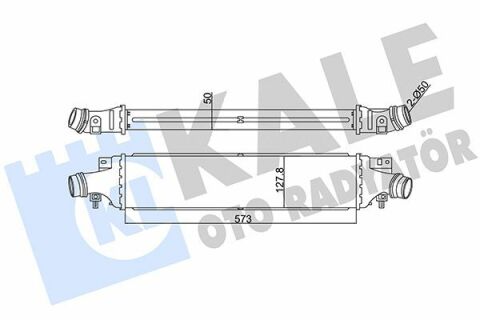 KALE OPEL Інтеркулер Corsa D 1.4/1.7CDTI 06-