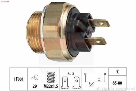 EPS CITROEN Датчик включения вентилятора радиатора CX I,Visa,Peugeot 205/305/309,Skoda Favorit,Felicia