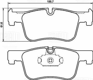 Комплект гальмівних накладок, дискове гальмо