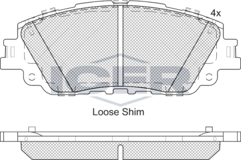 Колодки гальмівні (передні) Toyota Camry 17-/Rav4/Lexus ES/UX 18-