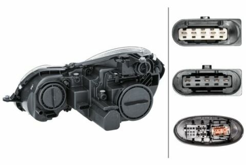 HELLA DB Фара основна Bi-Xenon з газ..лампою,лампами,без предвк.приладу D1S/H7 PY21W W5W прав.W211 06-