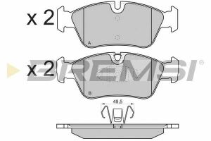 Гальмівні колодки пер. BMW 3(E90)/1(E81) 04-13 (ATE) (149,5x57,5x17,8)