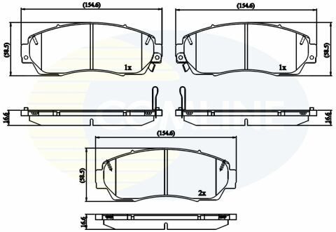 CBP32273 Comline - Тормозные колодки для дисков