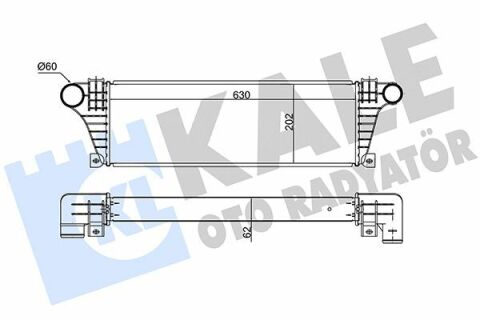 KALE FIAT Интеркулер Daily II 2.5TD 89-