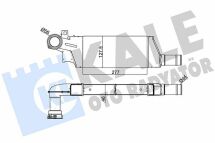 KALE OPEL Интеркулер Combo Tour,Corsa C 1.3/1.7CDTI