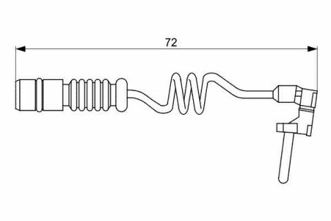 Датчик износа тормозных колодок MB M-class (W163) 98-05