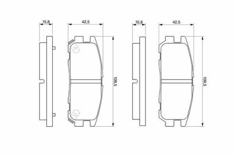 Колодки гальмівні (задні) Opel Frontera A/B 92-04/Monterry A/B 91-99