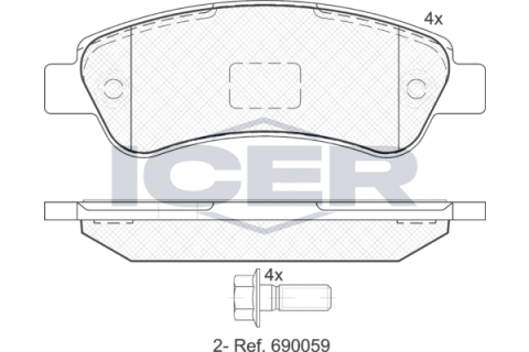 Колодки гальмівні (задні) Citroen Jumper/Fiat Ducato/Peugeot Boxer 06-