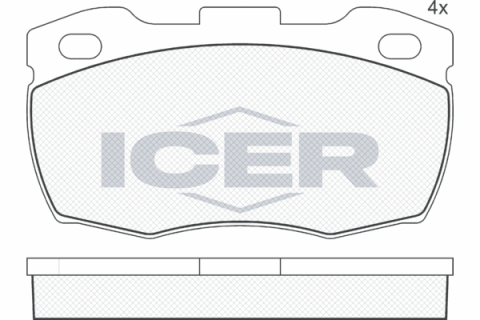 Тормозные колодки (передние) Land Rover Defender II/Dodge D200 90-16