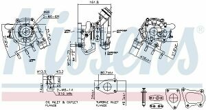 Турбіна master 2.3dci, trafic 2,0dci, opel vivaro 2.0cdti