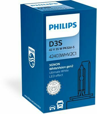 42403WHV2C1 (PHILIPS) D3S WhiteVision gen2 5000K 42V 35W PK32d-5