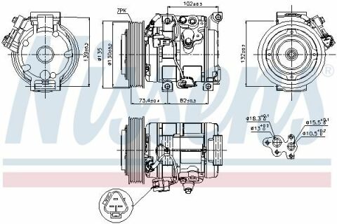 Компрессор TY RAV 4(00-)2.0 и 16V(+)[OE 88310-42180]