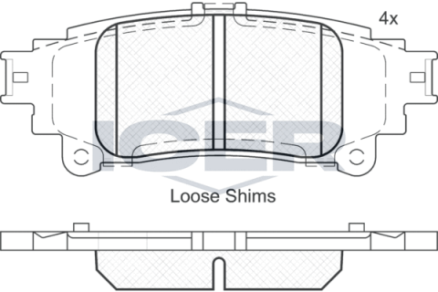 Тормозные колодки (задние) Lexus GS IV 11-/IS III 13-/RC 14-/Toyota Prius III 08-/Verso 09-