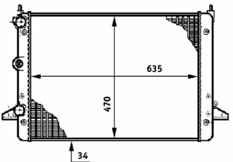Радіатор  охолодження  SEAT  ALHAMBRA