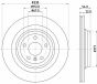 HELLA DB Диск тормозной задн.GLE W166 11-, фото 4 - интернет-магазин Auto-Mechanic