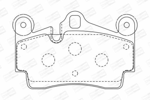 Колодки гальмові задні Audi Q7 06-, Touareg 02- VW Колодки гальмові задні Audi Q7 06-, Touareg 02- VW