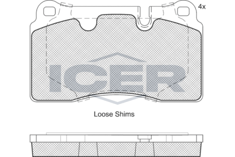 Колодки тормозные (передние) Land Rover Range Rover 02-13