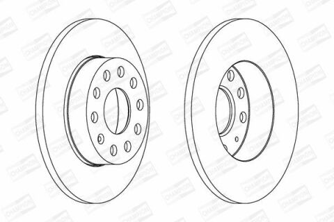 Диск тормозной задний Audi A3,Caddy III,Golf V,VI,Touran,Skoda Octavia II,SuperB II VW