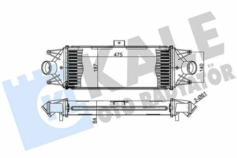 KALE FIAT Інтеркулер Daily III,IV 2.3/3.0d 06-