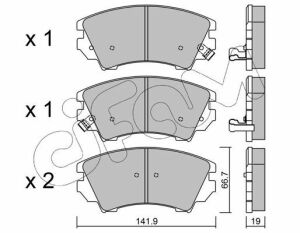 Гальмівні колодки пер. Opel Astra J 09-/Insignia 08- (Mando)