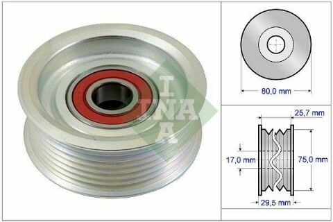 Ролик генератора Honda Accord/Civic 2.0/2.4i 01- (паразитний) (80х29.5)