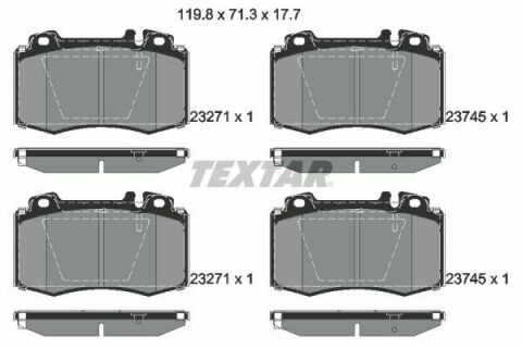 Колодки гальмівні (передні) MB C-class/CLK 1.8-5.5 98- (Brembo) Q+