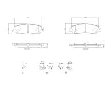 Колодки тормозные дисковые (комплект 4 шт)