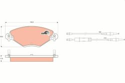 Колодки тормозные CITROEN C5/C5 Estate/Break Колодки тормозные CITROEN C5/C5 Estate/Break