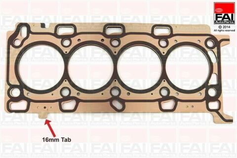 FAI RENAULT  Прокладка ГБЦ MEGANE III, GRAND SCENIC III, LAGUNA II, NISSAN QASHQAI / QASHQAI +2 I, X-TRAIL 07-