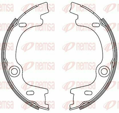 REMSA KIA  Колодки гальмівні барабанні  CARENS III 1.6 CRDi 10-, CARENS III 2.0 CVVT 06-