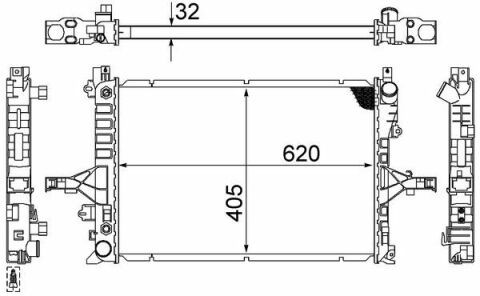 Радиатор охлаждения VOLVO S60 I (384)