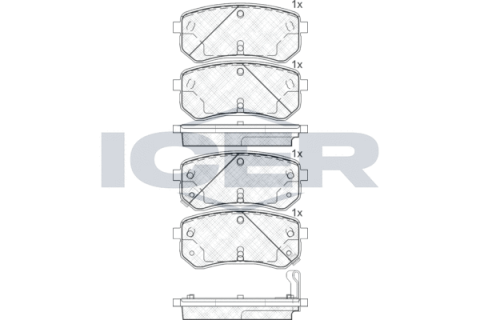 Колодки тормозные (задние) Hyundai i10 07-16/Kia Picanto 04-/Ray 11-