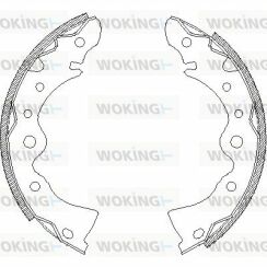 Тормозные колодки зад. NISSAN BLUEBIRD 1.5-2.0 83-90