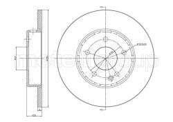 Диск тормозной перед. DB W202 93-00 Диск тормозной перед. DB W202 93-00