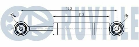 RUVILLE DB Амортизатор ролика натяж. OM601-606 RUVILLE DB Амортизатор ролика натяж. OM601-606