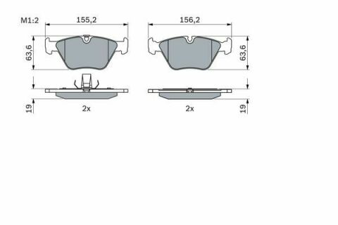 Колодки гальмові передні BMW 2,5/3,0: E46, X3(E83)