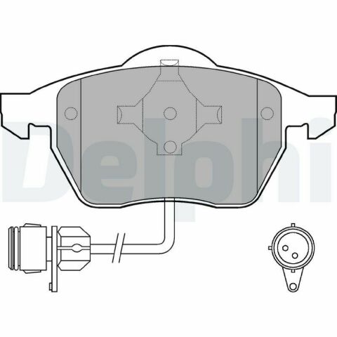 Колодки тормозные (передние) Audi 100 90-94/Audi A6 94-97 (+датчики)