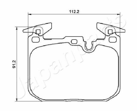 JAPANPARTS BMW Колодки торм. передние F20/F30