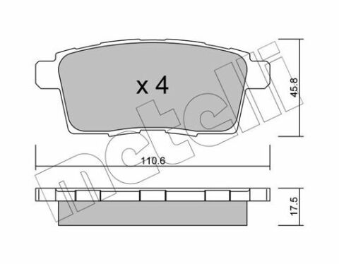 Колодки гальмівні (задні) Mazda CX-7 06-14/CX-9 07-