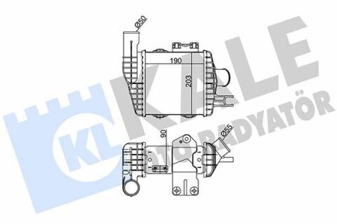 KALE HYUNDAI Intercooler Tucson, Kia Sportage II 2.0CRDi 04-