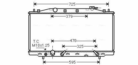 Радіатор охолодження HONDA ACCORD (2009) 2.4 IVTEC