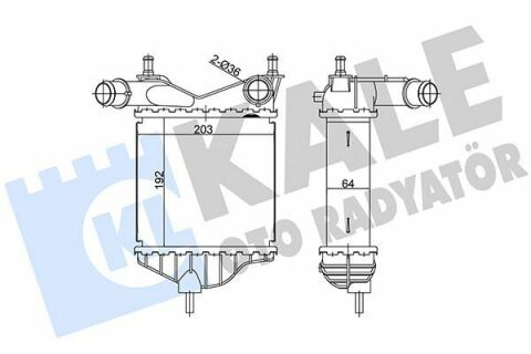 KALE FIAT Інтеркулер Idea,Punto 1.3d 03-,Lancia