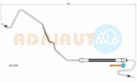 Тормозной шланг С4 I, II 04-, DS CITROEN