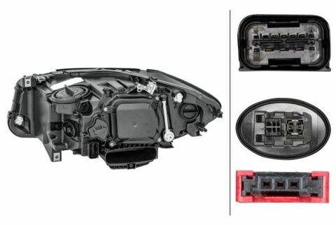 HELLA BMW Фара основна Bi-Xenon з мотором, без предвк. приладу, без ламп D1S/H7 PY24W слід.