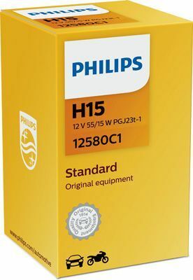 12580C1 (PHILIPS) H15 12V 15/55W PGJ23t-1