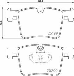 Тормозные колодки передние   BMW F20-F35/F80-F87 2.0-3.5 i/d 10-
