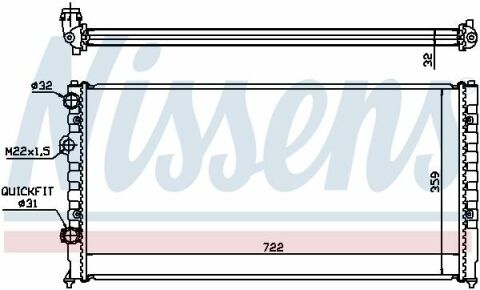 Радиатор VW PASSAT(93-)1.6 i(+)[OE 3A0.121.253 C]