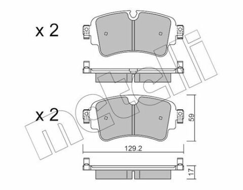 Колодки гальмівні (задні) Audi A4/A5/Q5/Q7 2.0 TFSI/TDI/3.0 TDI 15-